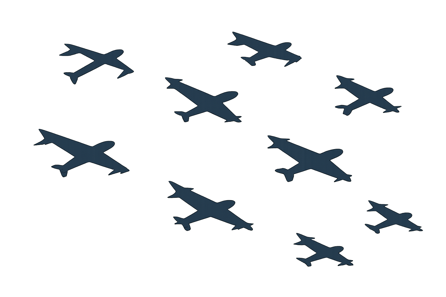 Swarm of kamikaze drones